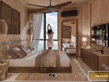 DEPARTAMENTO EN VENTA EN SAN CRISANTO YUCATAN FRENTE AL MAR