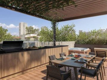 Departamento con rooftop, alberca, asador, en venta Polanco, pre-construcción, Ciudad de México.