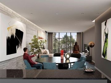 Departamento con rooftop, alberca, asador, en venta Polanco, pre-construcción, Ciudad de México.