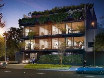 Departamento con rooftop, alberca, asador, en venta Polanco, pre-construcción, Ciudad de México.
