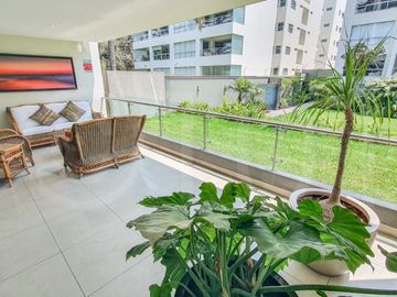LINDO Y EXCLUSIVO DEPARTAMENTO CON JARDIN Y TERRAZA GOLF LOS INCAS