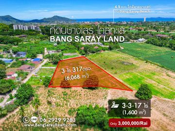 Land for Sale in Bang Saray Eastside, Beautiful mountain view.