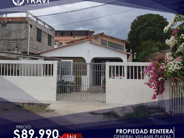 Vendo OPORTUNIDAD amplia propiedad rentera General Villamil Playas sector Humboltd