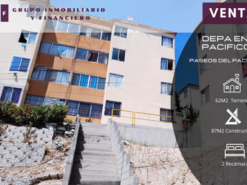 DEPA EN VENTA EN PACIFICO | PASEOS DELPACIFICO | 2 RECÁMARAS | 62M2