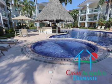 Depa en venta con terraza, vista a la alberca y áreas comunes
