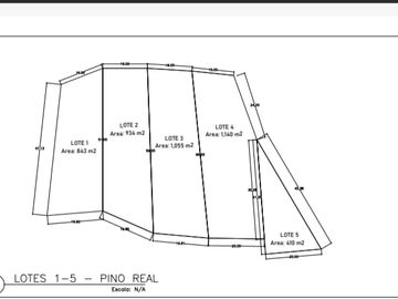 TERRENO PLANO Y ARBOLADO DE 4,382M2 EN PINO REAL, A UN LADO DEL PARQUE KM23 EN MIL CUMBRES