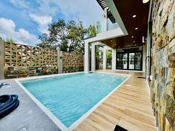 Airy Bright Contemporary Brand New House and Lot with Pool for Sale in Tagaytay City