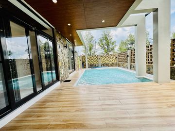 Airy Bright Contemporary Brand New House and Lot with Pool for Sale in Tagaytay City