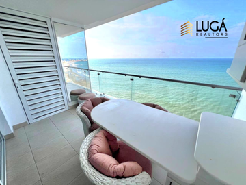 Departamento totalmente amoblado frente al mar en venta, sector playa Murciélago, edificio cuenta con generador de luz propio,  Manta, Ecuador