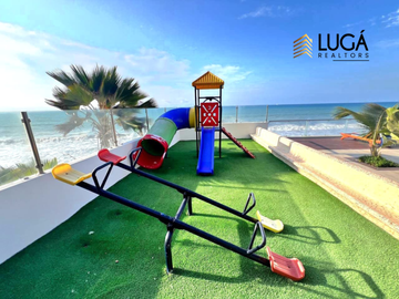 Departamento totalmente amoblado frente al mar en venta, sector playa Murciélago, edificio cuenta con generador de luz propio,  Manta, Ecuador