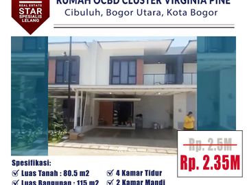 Termurah, Rumah 2 Lantai Ocbd Cluster Virginia Pine, Kota Bogor
