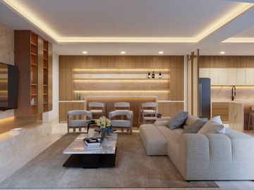 Departamento con alberca, terraza, simulador de golf, en venta, Puerto Cancun, Cancun.
