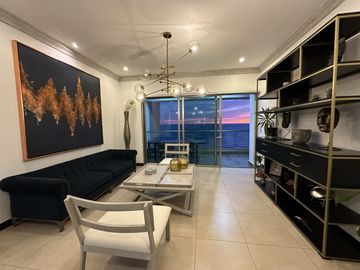EN VENTA DEPARTAMENTO FRENTE AL MAR EN MAZATLAN DE TRES RECAMARAS (SECTOR CERRITOS) TORRE ESCONDIDO TOWER, CON ALBERCA, CANCHA DE PADEL, GYM, 193 M2
