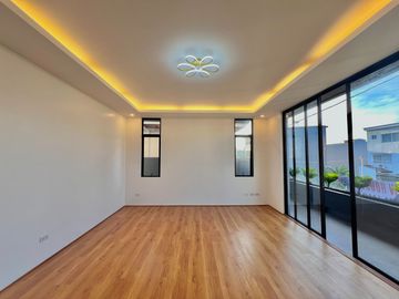 Experience luxury living in this brand new, three-story house and lot nestled within the prestigious Greenwoods Executive Village