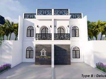 Rumah Dijual Di Cimanggis Depok Rumah Eropa +Rooftop Murah Tanpa DP 3 menit ke LRT Harjamukti Depok