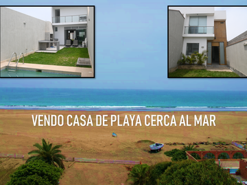 VENDO 2 CASAS DE PLAYA DE  200 M² 3 PISOS CON PISCINA, BUJAMA BAJA.