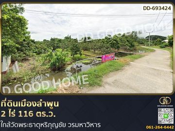 Land in Muang Lamphun, 2 rai, 116 sq w, Lamphun.