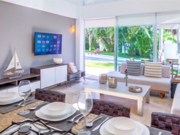 Departamento de lujo en venta al pié de playa, Flamingos - club de golf El Tigre, Nuevo Vallarta.