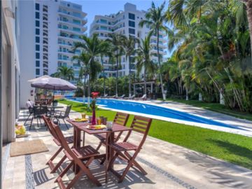 Departamento de lujo en venta al pié de playa, Flamingos - club de golf El Tigre, Nuevo Vallarta.