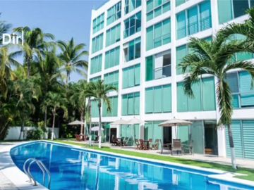 Departamento de lujo en venta al pié de playa, Flamingos - club de golf El Tigre, Nuevo Vallarta.