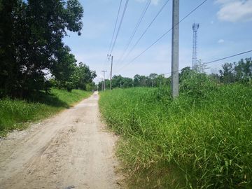 Land for sale in Khlong 7 Thanyaburi, only 1.4 km from Rangsit-Nakhon Nayok Road, 4 rai  12,000,000 baht