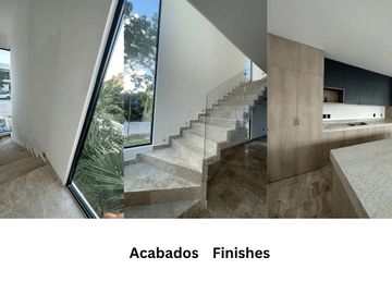 Casa con alberca privada, doble altura, pisos de mármol, en venta en Residencial Rio, Cancun