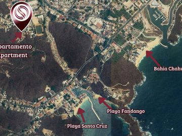 Departamento con Alberca Común, Cancha de Tenis, en venta, la Crucecita, Huatulco.
