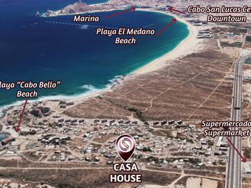 Hermosa casa con vista al mar, en venta, Cabo Bello, Cabo San Lucas