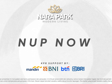 RUMAH MURAH NARA PARK SURABAYA TIMUR CICILAN 1 JUTAAN