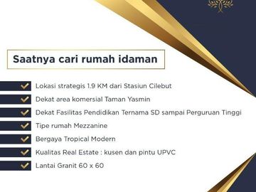 Rumah KHC Cilebut Dekat Stasiun, Baru 2/1 LANTAI, Murah Mewah Minimalis, Sukaraja Bogor, Jual Dijual