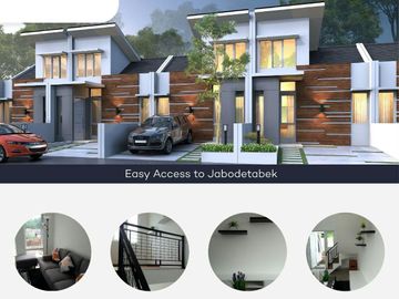Rumah KHC Cilebut Dekat Stasiun, Baru 2/1 LANTAI, Murah Mewah Minimalis, Sukaraja Bogor, Jual Dijual