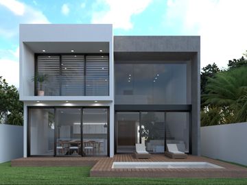 Casa con jardín y alberca privada, en venta, Mayakoba, Playa del Carmen.