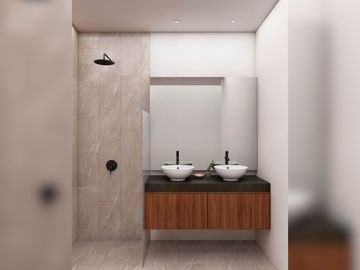 Casa con jardín y alberca privada, en venta, Mayakoba, Playa del Carmen.
