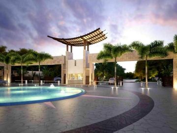 Casa con jardín y alberca privada, en venta, Mayakoba, Playa del Carmen.