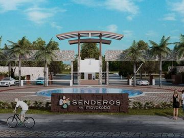Casa con jardín y alberca privada, en venta, Mayakoba, Playa del Carmen.