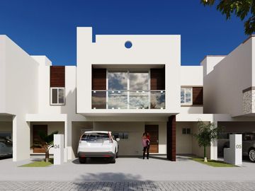 CASA EN VENTA CON 4 REC Y SALA TV, LA VISTA RESIDENCIAL, MOD. CASTELLO, QUERETARO, QRO.