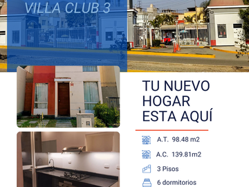 Casa En Venta Tres Pisos De 98.48 M2 Villa Club 3 - Carabayllo