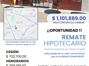 Oportunidad Casa en Remate !! El Colli Urbano, Zapopan Jal.