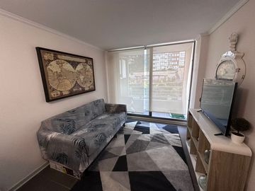 Vendo departamento Amoblado en Sector San Roque, 1 dormitorio 1 baño, UF 1750.
