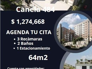 DEPARTAMENTO CANELA GRANJAS MÈXICO IZTACALCO