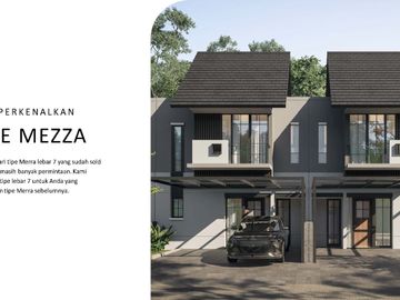 Rumah Amesta Living Terbaru Tipe Mezza Minimalis Langka Unit Terbatas dkt OERR