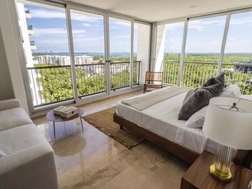 Condo, vistas panorámicas, terraza, cuarto de servicio, en venta, Zona Las Américas, Cancún