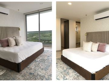 Condo, vistas panorámicas, terraza, cuarto de servicio, en venta, Zona Las Américas, Cancún
