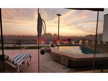 Venta De Casa De Playa Amoblada Con Piscina En Condominio Club Playa Las Palmeras