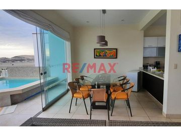 Venta De Casa De Playa Amoblada Con Piscina En Condominio Club Playa Las Palmeras