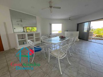 Departamento con terraza, vista al mar, acceso directo a la alberca y jardines