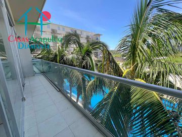 Departamento en condominio con club de playa, tu refugio ideal junto al mar
