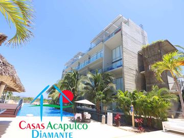 Departamento en condominio con club de playa, tu refugio ideal junto al mar