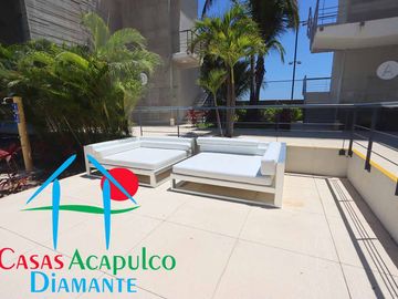Departamento en condominio con club de playa, tu refugio ideal junto al mar