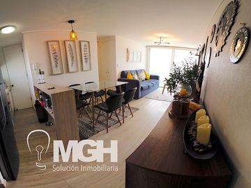 Hermoso departamento amoblado con vista al mar en el exclusivo Condominio Playa Paraíso, El Tabo